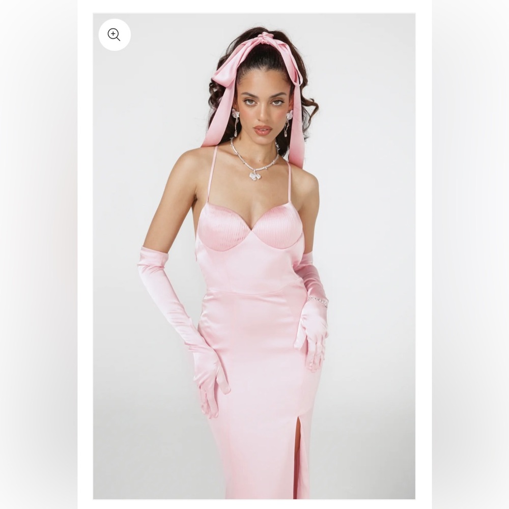 Nana Jacqueline - Angelique Bow Dress (Pink) Size large - NWT - Picture 4 of 9